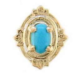 AC116 14K TURQUOISE SLIDE 